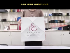 نظافة الوجه الفاخرة جهاز التدليك الورقية التعبئة 2 قطعة صلبة رفع قبعة قبعة صندوق هدية