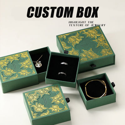 مصنع مخصص 9 * 9cm مربع ورق الأقراط قلادة صندوق التعبئة الخاوية للهدية المجوهرات المغناطيسية