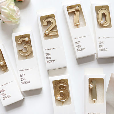 الصندوق الملون المخصص رقم الطباعة الكعكة شمعة عيد الميلاد صندوق هدايا صغار صناديق الهدايا