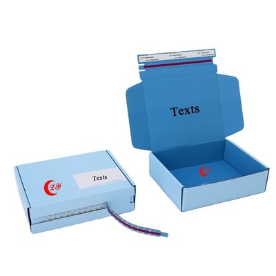 CMYK لون Offest الطباعة التجارة الإلكترونية صندوق التعبئة والتغليف شعار مخصص وحجم