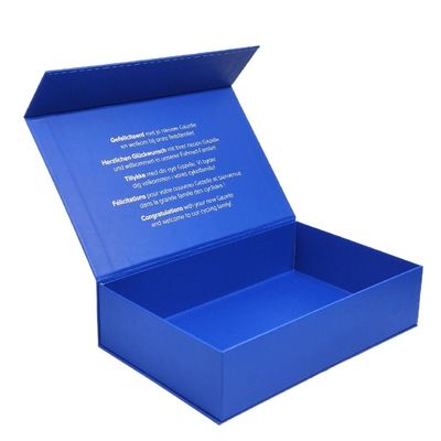 العناصر التعبئة والتغليف علبة هدية مغناطيسية على شكل كتاب مخصصة مع إدراج الرغوة وإدراجات الورق