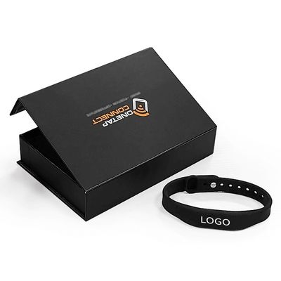صندوق هدايا مخصص للاحتفالية الحدث RFID معصم سيليكون قابل للغسل