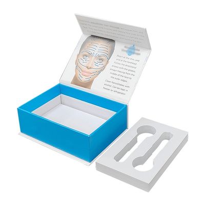 UV Finish Mint و White Rigid Cardboard Ice Globes لتمريض الوجه مجموعة الهدايا