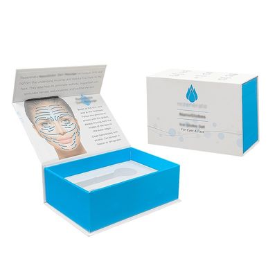 UV Finish Mint و White Rigid Cardboard Ice Globes لتمريض الوجه مجموعة الهدايا