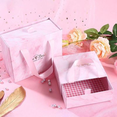 الورق الصلب الفاخر علبة الصندوق الصغيرة مع شعار مخصص ومادة قابلة لإعادة التدوير