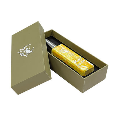 شعار مخصص غطاء فاخر ذهبي صغير وقاعدة زجاجة عطر صندوق هدية ورق مقوى صلب