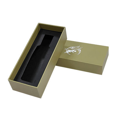 شعار مخصص غطاء فاخر ذهبي صغير وقاعدة زجاجة عطر صندوق هدية ورق مقوى صلب