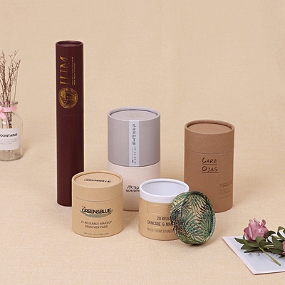 حزم أنابيب الشموع الصديقة للبيئة أنابيب الورق القابلة للتحلل الحيوي صناديق الهدايا للأوعية الزجاجية