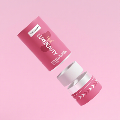 صندوق تغليف أنبوب ورقي أسطواني من الورق المقوى صديق للبيئة لمستحضرات التجميل والعناية بالبشرة صندوق أنبوب دائري للكريمات والمستحضرات