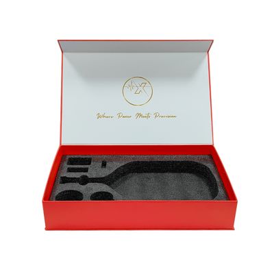 صناديق مغناطيسية كبيرة مطبوعة حسب الطلب لتغليف مضارب الريشة والمضرب، صناديق هدايا كبيرة مع طباعة الشعار