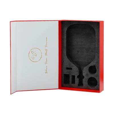 صناديق مغناطيسية كبيرة مطبوعة حسب الطلب لتغليف مضارب الريشة والمضرب، صناديق هدايا كبيرة مع طباعة الشعار