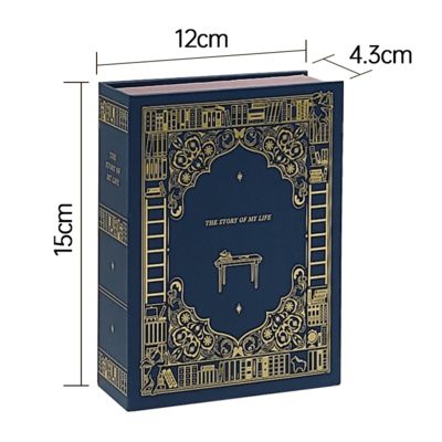 علبة هدايا ذات شكل كتاب فاخر مطبوعة خصيصاً للتغليف للشموع ذات العلامات التجارية حل هدية العطلات الزفاف المتميز