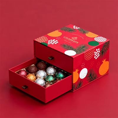 تغليف علب شوكولاتة الفراولة الصغيرة الفاخرة المصممة حسب الطلب، علبة هدايا راقية