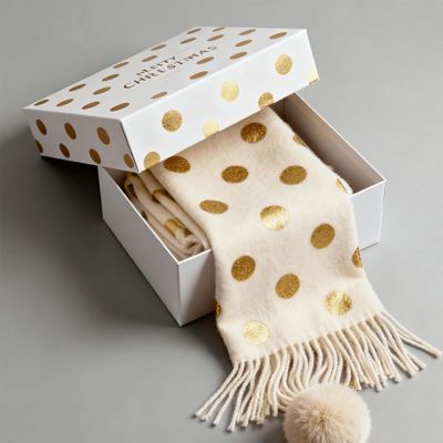 صناديق هدايا عيد الميلاد الفاخرة المخصصة من الكرتون الصلب غير اللامع لتغليف الوشاح، الفستان، الملابس الداخلية، القميص، مواد معقمة معاد تدويرها