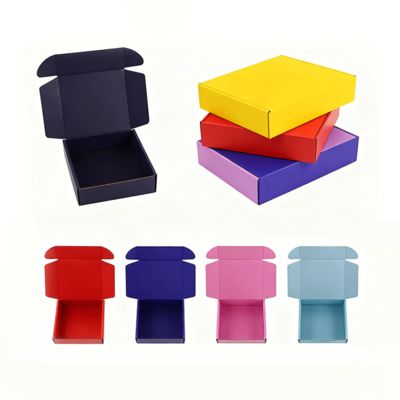 صندوق ورقي مضلع مخصص 13*13*3 سم صغير ملون للملابس لامع لامع مواد معاد تدويرها لشحن الشموع