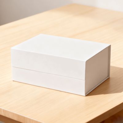 A5 Shallow Empty Black Magnetic Gift Boxes for Retail Packing Paperboard with Stamping and Vanishing Printing