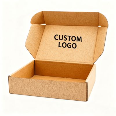 صناديق طائرات الشحن قابلة لإعادة التدوير مقاومة عالية القوة من الورق المقوى المموج النقش لتغليف الشركات الصغيرة