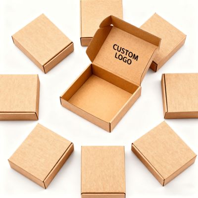 صناديق طائرات الشحن قابلة لإعادة التدوير مقاومة عالية القوة من الورق المقوى المموج النقش لتغليف الشركات الصغيرة