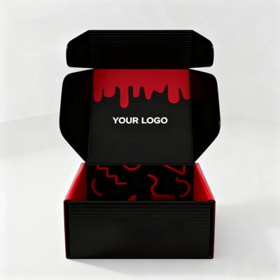 صناديق أحذية نسائية فاخرة مخصصة بشعار صديقة للبيئة لتغليف البريد من الورق المقوى المموج للأحذية أو الملابس