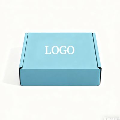 صندوق ورق مقوى مخصص للأحذية والملابس، قابل للطي، على شكل طائرة، للشحن والتعبئة مع بطانة إسفنجية لامعة