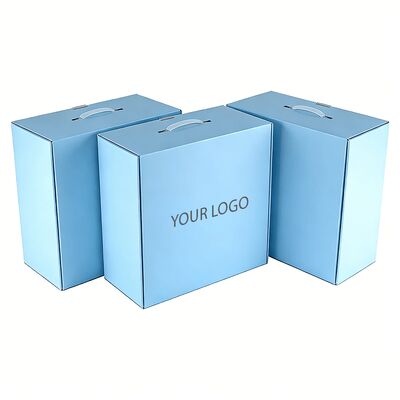 صناديق قبعات مخصصة بشعار صديقة للبيئة مغلفة بورق مقوى فاخر للتغليف والشحن للقبعات