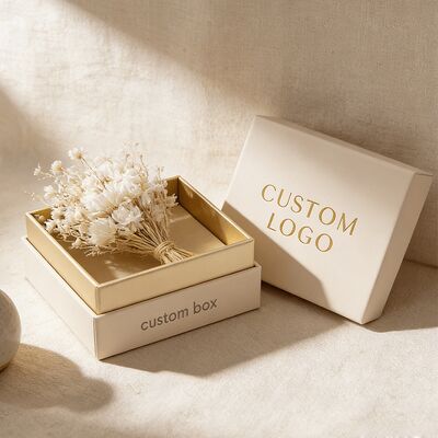 صناديق ورق مقوى صلبة مخصصة بغطاء وقاعدة، صندوق هدايا فاخر من الورق لدمية محشوة