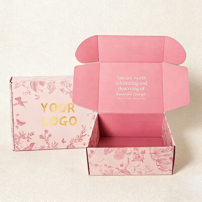 صناديق ورقية للشحن من الورق المقوى المموج الصديقة للبيئة والمصممة خصيصًا للملابس من الشركة المصنعة