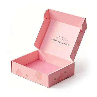 شعار مخصص طباعة بيئية نظيفة مستحضرات التجميل العطور ورق عبوات التعبئة والتغليف شحن بطاقات الورق المقوى المموجة صندوق البريد