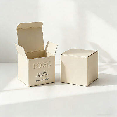 شعار مطبوع حسب الطلب ورق الفن المصنوع من نسيج فاخر مغلف بالأشعة فوق البنفسجية عبوة قابلة لإعادة التدوير لصندوق العطور