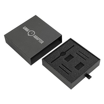 شعار مخصص عرض هدية أسود صلبة الورق المقوى مربع ساعة حقائب ورقية الكرتون للمصلحة