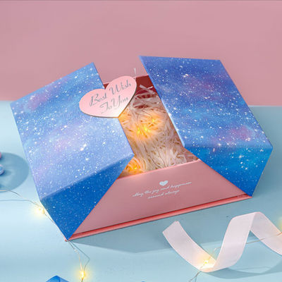 صندوق هدايا تغليف ساعة عطر بحلقة مفتوحة مزدوجة الأبواب مخصص بشعارك الخاص