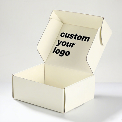 Custom White Personalized Shipping Boxes with Logo for Small Business Packaging Cardboard Mailer Boxes