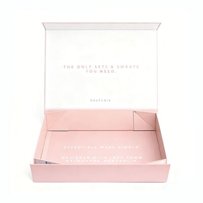 حزمة الملابس الفاخرة الراقية المخصصة الصديقة للبيئة مقناطيسية قابلة للطي صناديق الورق الهدية للملابس الداخلية