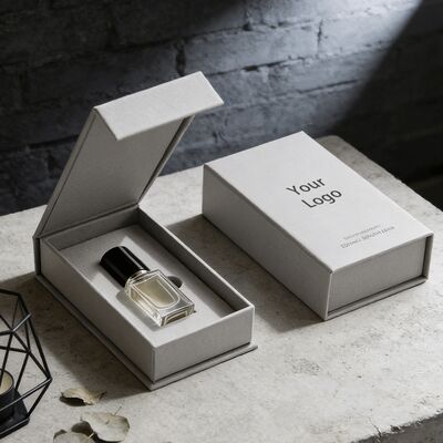 صندوق هدايا عطور مغناطيسي صلب مطبوع عليه بالأشعة فوق البنفسجية صديق للبيئة مع هيكل غطاء لصناديق الورق الراقية
