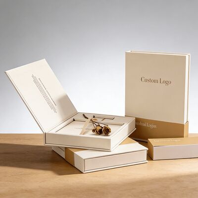 صندوق تغليف هدايا مغناطيسي من الورق المقوى الصلب بتصميم شعار مخصص لبطاقات رياضية